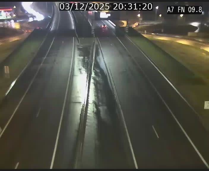 Caméra trafic Luxembourg - A7, Tunnel Gousselerbierg, sortie sud, direction rond-point Lorentzweiler (BK 9.9)