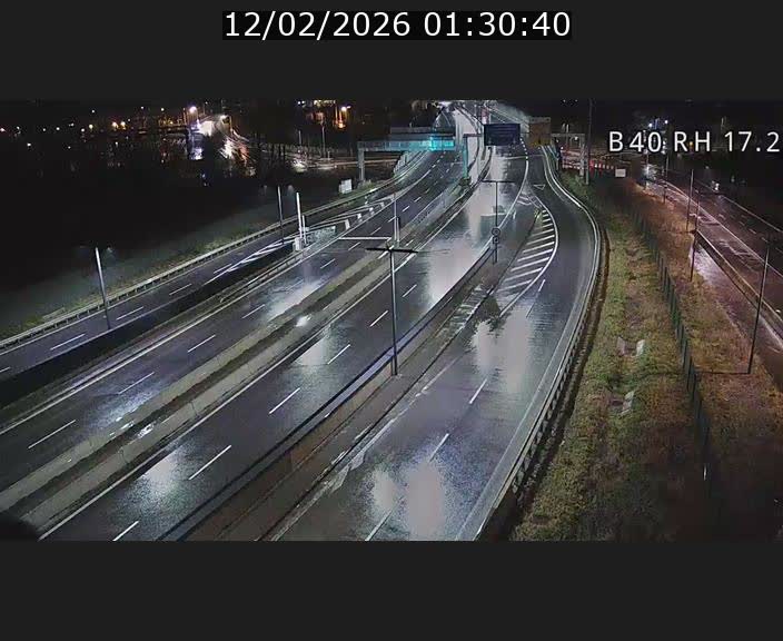 Webcam sur le contournement d'Esch Belval à hauteur de la sortie Université de Luxembourg. Vue orientée vers Luxembourg