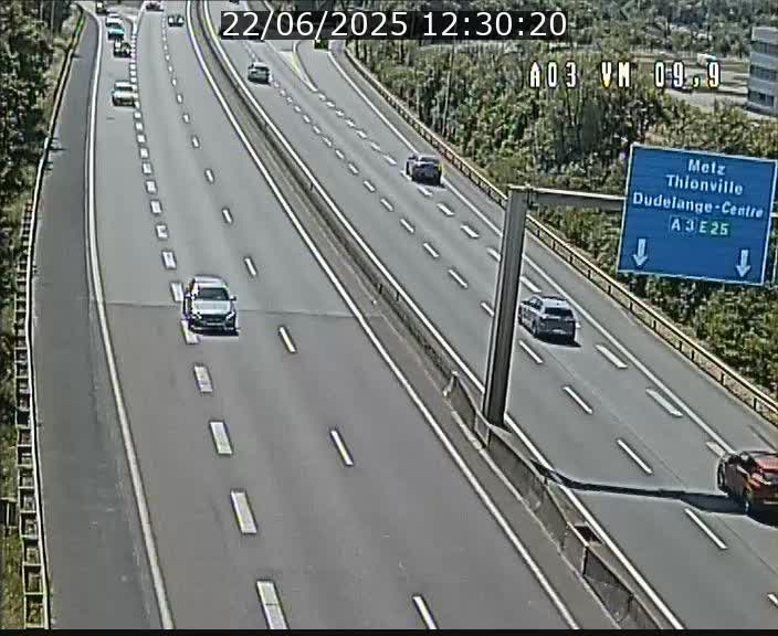 Webcam Autoroute à la Croix de Bettembourg - A3 - BK 9.9 - direction France