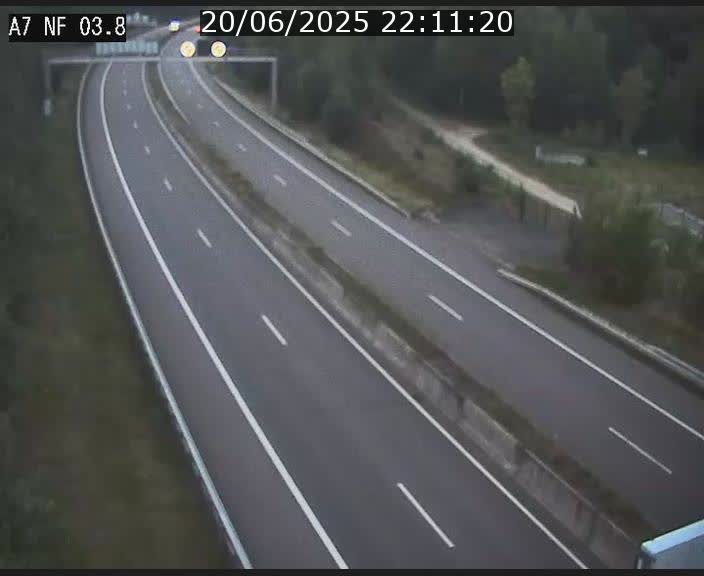 Webcam autoroute A7 au Luxembourg à la sortie du Tunnel Stafelter vers le Nord