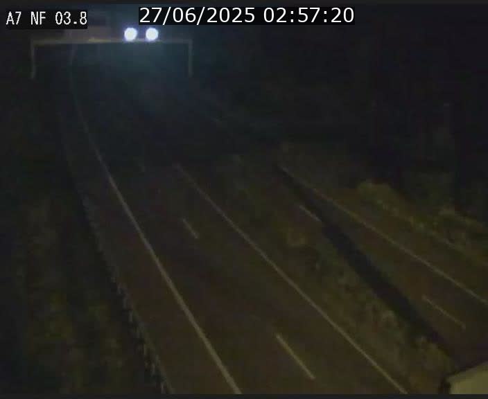 Webcam autoroute A7 au Luxembourg à la sortie du Tunnel Stafelter vers le Nord