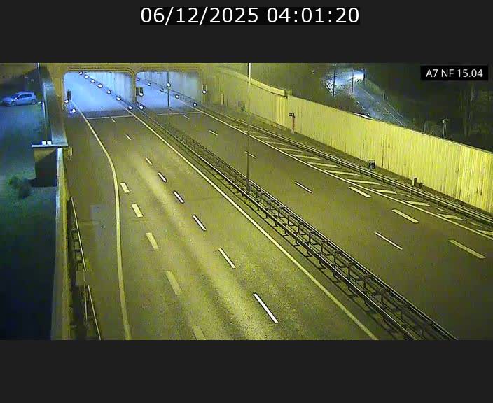 Caméra trafic Luxembourg - A7, Tunnel Mersch, entrée sud, direction Ettelbruck