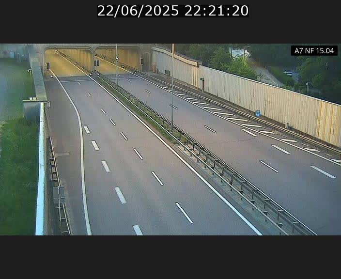 Caméra trafic Luxembourg - A7, Tunnel Mersch, entrée sud, direction Ettelbruck