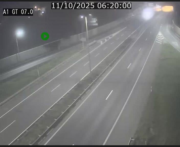 Traffic live webcam Luxembourg Cents - A1 direction Kirchberg - BK 7