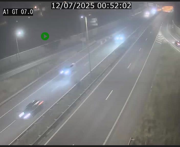 Traffic live webcam Luxembourg Cents - A1 direction Kirchberg - BK 7