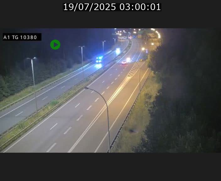 Traffic live webcam Luxembourg Senningerberg - A1 direction Luxembourg Kirchberg - BK 10.3