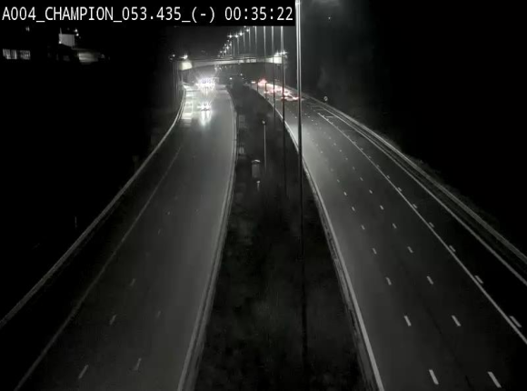 Webcam E411 à Champion, à proximité de Namur. Vue orientée vers Bruxelles