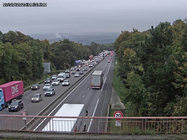 Caméra autoroute France - A33, Houdemont direction Lunéville