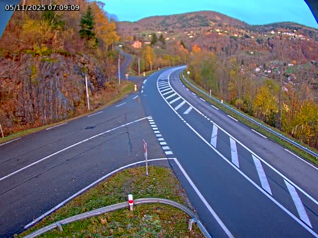 Caméra autoroute France - N66, col du Bussang direction Remiremont