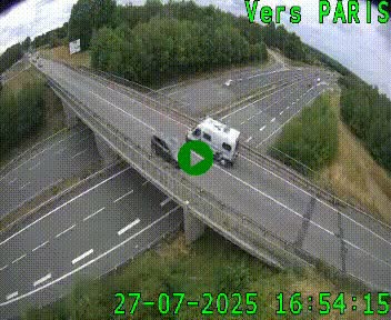 Clone of Caméra routière sur l'autoroute A20 au nord de Limoges, à la jonction avec la N520. Vue orientée vers Paris