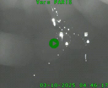 Caméra routière sur l'autoroute A20 à Bessines-sur-Gartempe. Vue orientée vers Paris