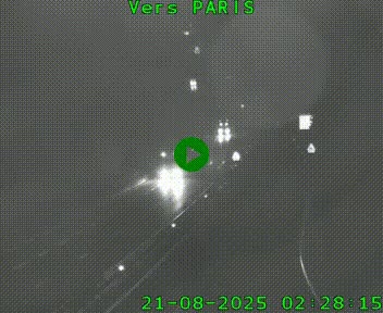 Caméra routière sur l'autoroute A20 à Bessines-sur-Gartempe. Vue orientée vers Paris