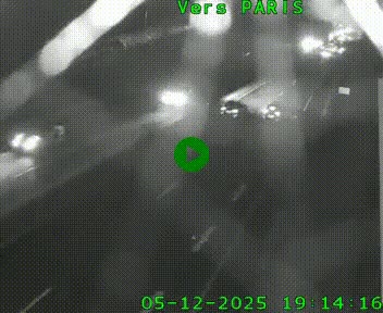 Caméra routière sur l'autoroute A20 à Saint-Hilaire-Bonneval, au sud de Limoges. Vue orientée vers Paris