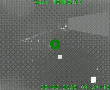 Caméra routière sur l'autoroute A20 à Noailles, en périphérie de Brive-la-Gaillarde. Vue orientée vers Toulouse