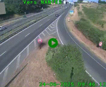 Webcam N147 au nord de Poitiers et à la jonction avec la A10