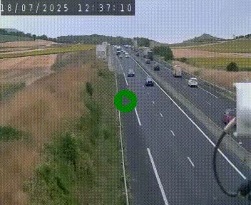 Caméra autoroute A75 à hauteur de Le Crest, en direction de Montpellier