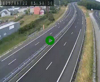 Caméra autoroute A75 à hauteur du col du rocher blanc en direction de Montpellier