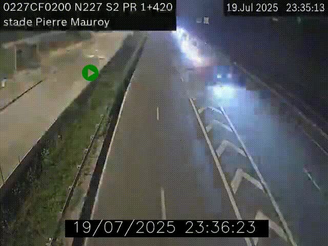 Webcam à hauteur du Stade Pierre Mauroy à Villeneuve d'Ascq sur la N227. Vue orientée vers Mons-en-Baroeul