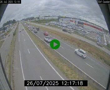 Webcam sur la N165 à hauteur de Caudan, dans le Morbihan.