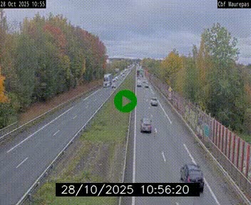 Webcam sur le périphérique de Rennes (N136) à hauteur de Maurepas, au nord de la ville