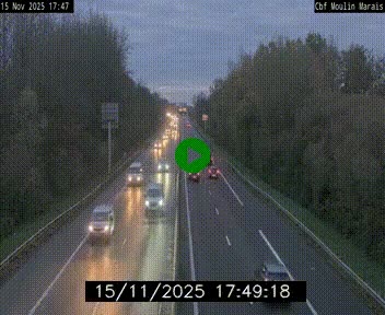 Webcam sur le périphérique de Nantes (N844) entre la Porte de Saint-Luce et la Porte d'Anjou, à l'est de la ville