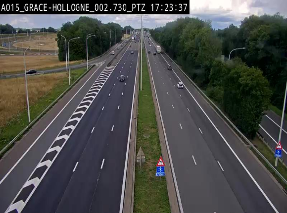 Caméra trafic Belgique - Grâce-Hollogne - E42, jonction avec A604, direction Loncin/Aéroport de Liège -  BK 3.2