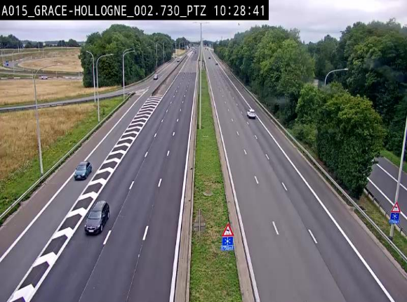 Caméra trafic Belgique - Grâce-Hollogne - E42, jonction avec A604, direction Loncin/Aéroport de Liège -  BK 3.2