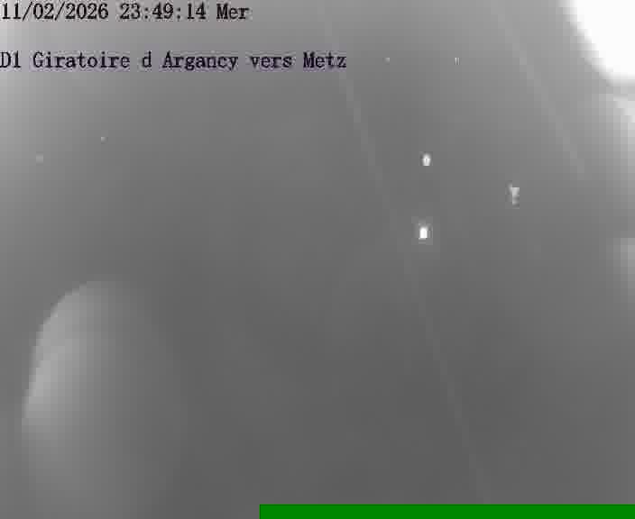 Webcam installée le long de D1 (France) à Argancy, pointée vers Metz, utile pour suivre précisément les conditions de trafic.