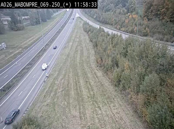 Webcam E25 (A26) à Mabompré. Vue orientée vers le Luxembourg