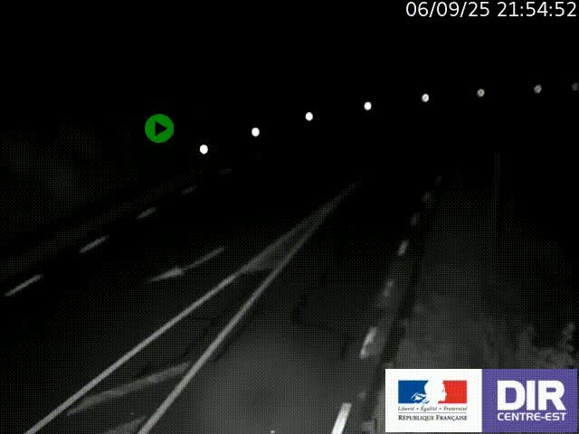 Webcam sur le col Pin Bouchain, vue orientée vers Roanne, en provenance de Lyon sur la nationale 7 (N7)