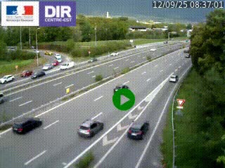 Webcam sur la Nationale 201 à hauteur de la sortie Chambéry-Nord, avant à la jonction entre l'A41 et l'A43, en direction de Lyon