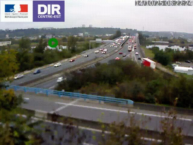 Webcam autoroute sur A450 à Pierre-Bénite en direction de Lyon et de l'autoroute A7