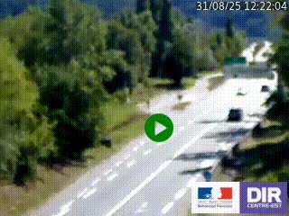 Webcam info trafic à proximité de Vizille sur la N85, au niveau du point de vue du Saut du Moine à Champagnier