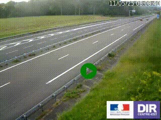 Webcam autoroute sur l'A77 à hauteur de Pouilly-sur-Loire en direction de Nevers