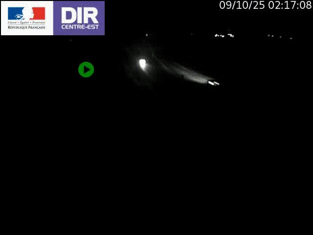 Webcam sur le contournement de Valence, sur la Nationale 7, caméra orientée vers Lyon