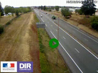 Webcam à Mably, à proximité de Roanne en direction de Moulins sur la N7