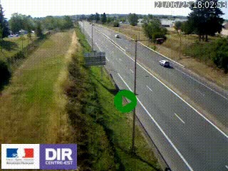 Webcam à Mably, à proximité de Roanne en direction de Moulins sur la N7