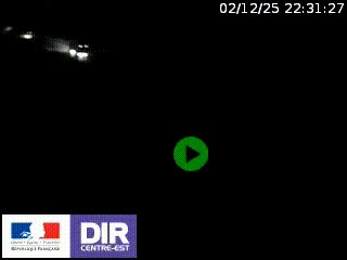 Webcam au niveau du col de Bois Clair à hauteur de Cluny sur la N79. Vue orientée vers Mâcon