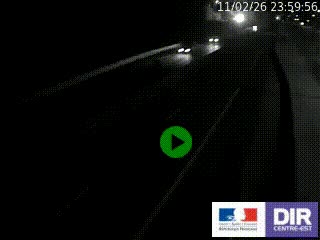 Caméra autoroutière sur l'A47 à hauteur de Givors, a proximité de Lyon. La webcam est orientée vers Lyon