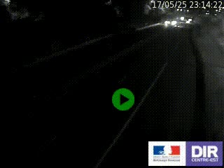 Caméra autoroutière sur l'A47 à hauteur de Givors, a proximité de Lyon. La webcam est orientée vers Lyon