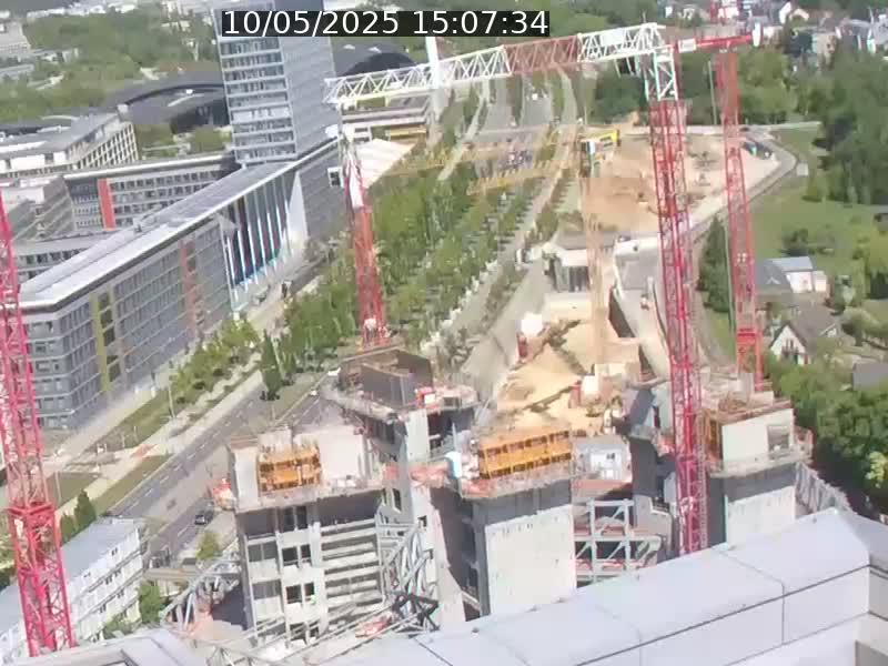 Webcam sur l'avenue John Fitzgerald Kennedy (N51) avec vue orientée vers le Findel