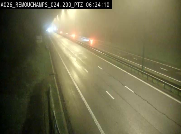 Webcam E25/A26 à Aywalle, à hauteur de Spa. Vue orientée vers Liège