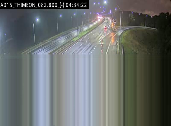 Caméra trafic Belgique - Thiméon - E42, jonction avec A54 (E420) direction La Louvière/Charleroi - BK 82.82
