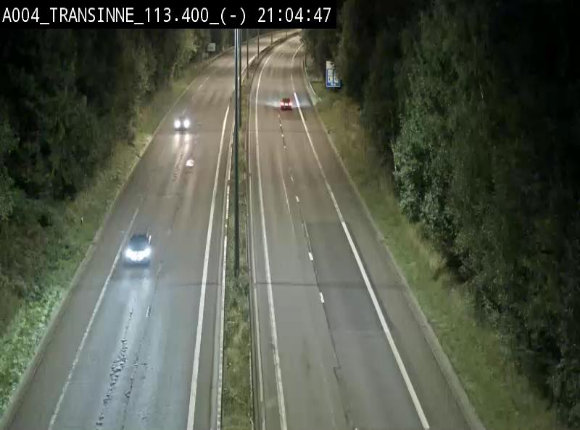 Caméra trafic E411 (A4) - Transinne direction Namur - BK 113.425