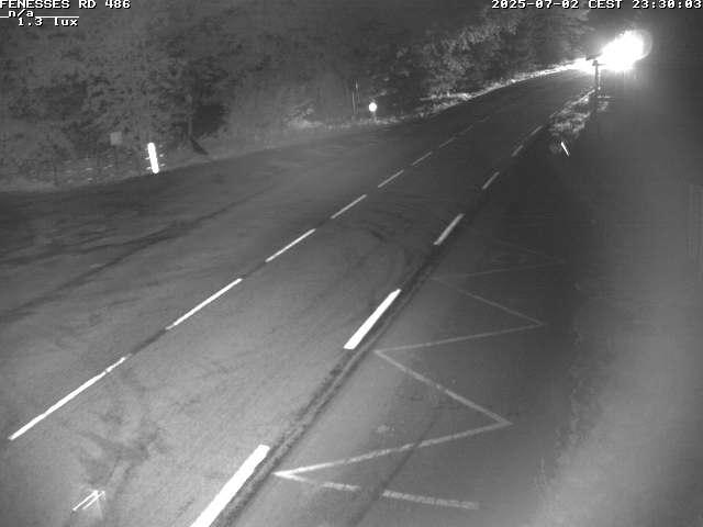 Webcam en haut du col des Fenesses, aussi appelé col du Ménil sur la D486 à 593 mètres d'altitude dans les Vosges