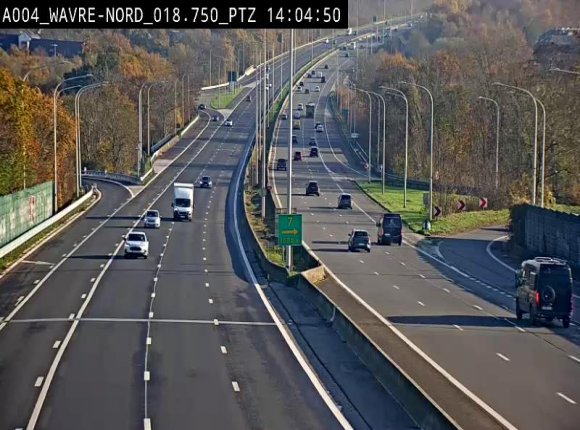 Webcam traffic E411(A4) - BK 18.7 - Bierges (Wavre Nord)