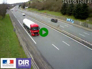 Webcam routière à Saint-Etienne-Terrenoire sur la RN88 avant la jonction entre l'A72 et le Boulevard Périphérique de Saint-Etienne