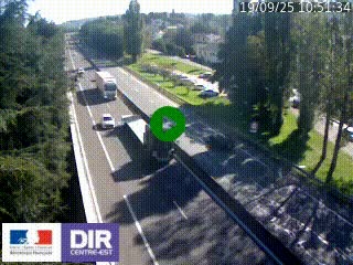 Webcam routière à Le Chambon-Feugerolles sur la RN88 entre Firminy et Saint-Etienne