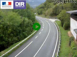 Caméra trafic sur la N90 à Bourg-Saint-Maurice, en provenance d'Aoste et en direction d'Albertville