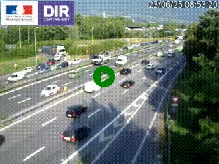 Caméra routière à hauteur de la sortie 15 Chambéry-centre au PK 4,103 en direction d'Albertville